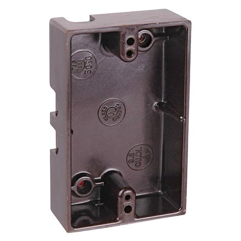 deep surface mount electrical box|shallow exterior electrical outlet box.